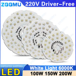 plaque led 200w 150w 100w blanc moderne aluminium driver free