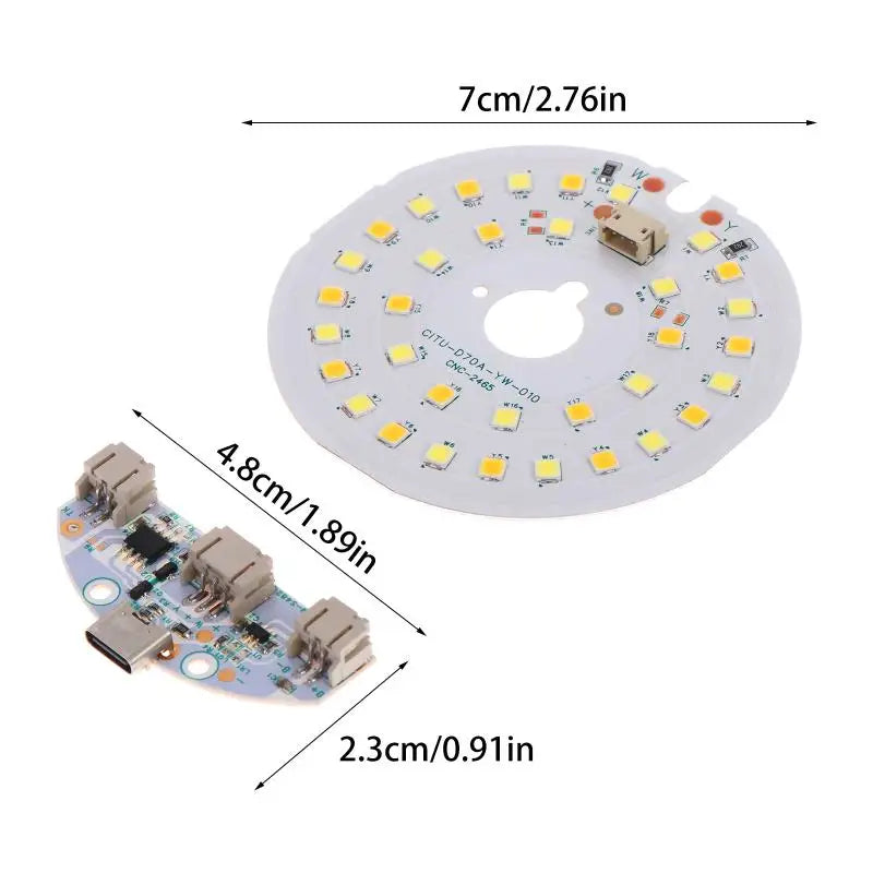 kit led blanc jaune bleu moderne rechargeable cable carte electronique