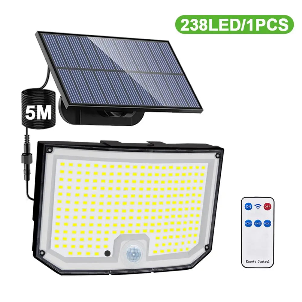lampe solaire led extérieure imperméable ip65 détecteur mouvement modes éclairage moderne clips