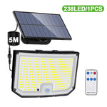 lampe solaire led extérieure imperméable ip65 détecteur mouvement modes éclairage moderne clips