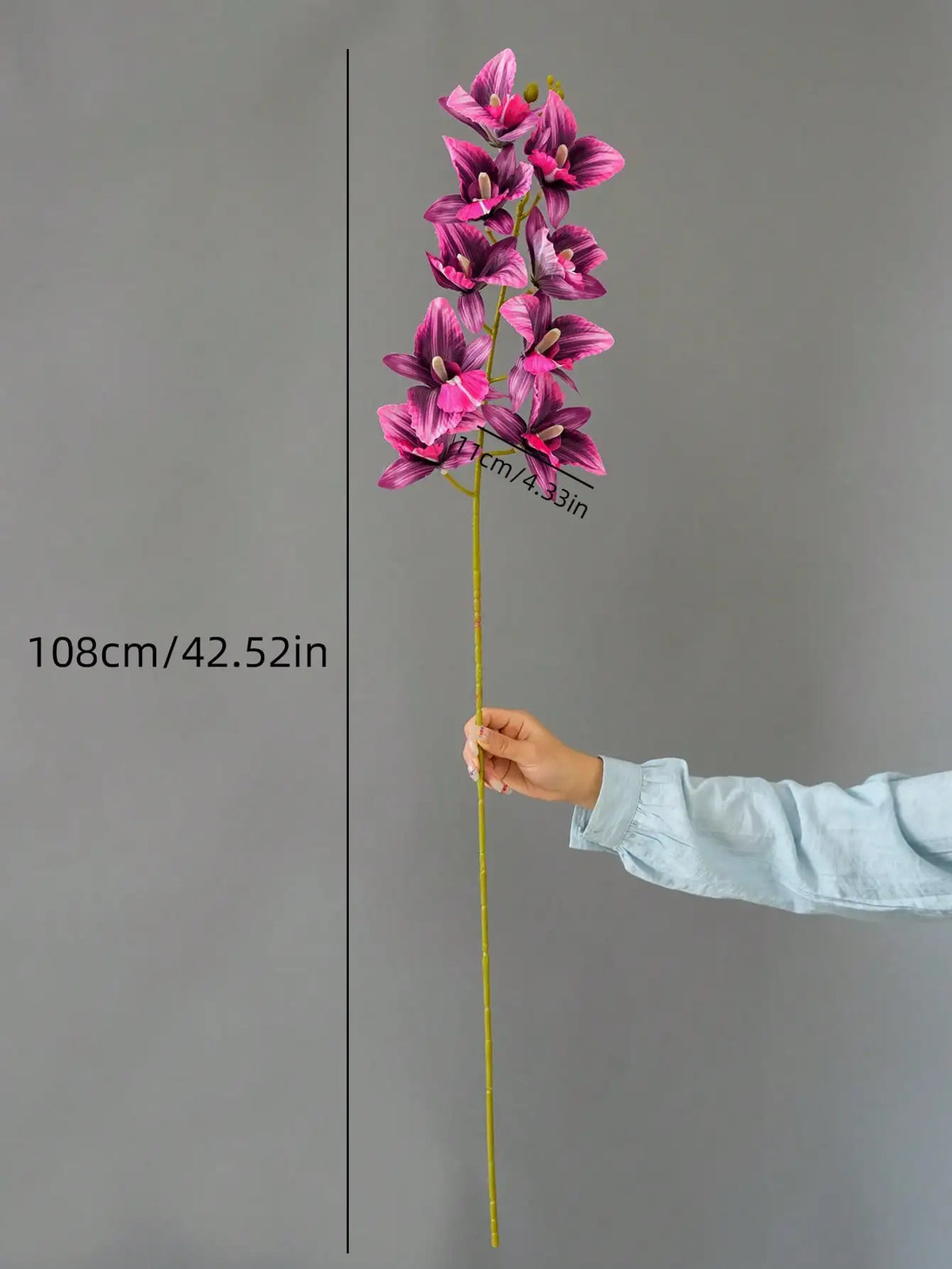 décoration intérieure moderne bouquet artificiel orchidée papillon violet rose blanc vert mariage anniversaire