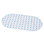 tapis bain antidérapant pvc anti glisse ventouse alvéolaire moderne bleu vert