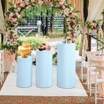 supports présentation desserts tissu couleurs modernes mariage fêtes uni minimalistes