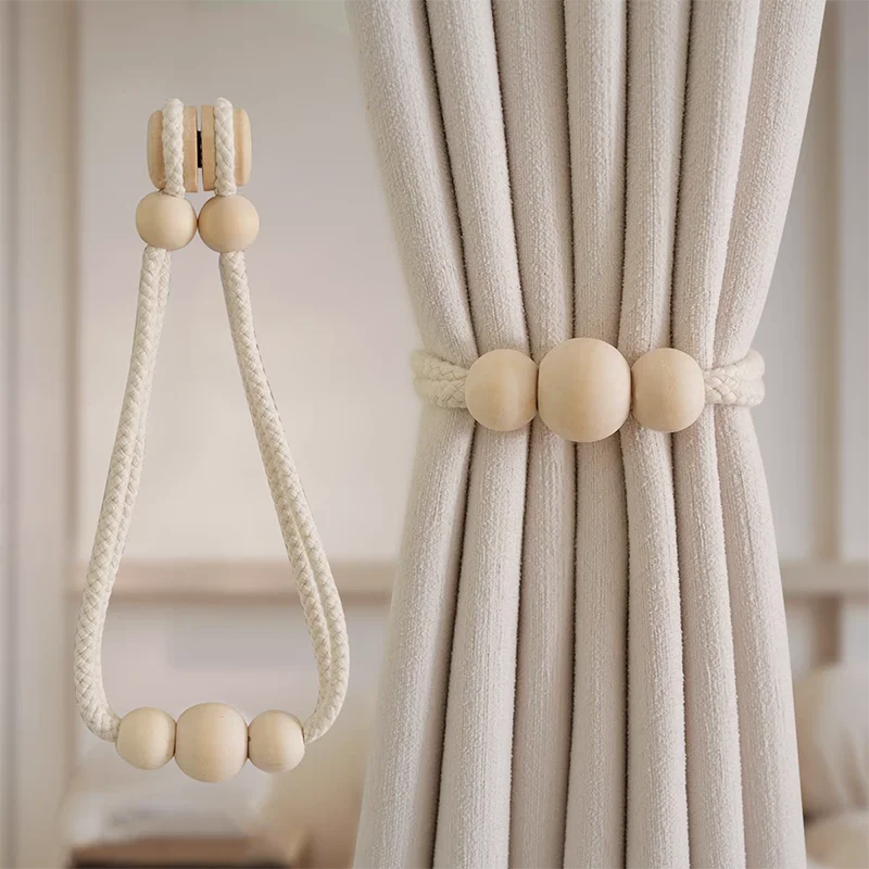 ruban rideau blanc bois moderne adhésif tissé laine fixe volets polonais