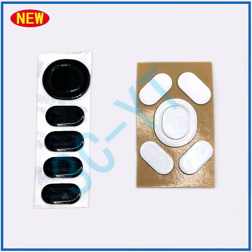 protecteurs souris adhésifs ovales noirs blancs modernes logitech g102 g103