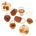 paniers tressés marron clair accessoires enfant traditionnels poignées tressées rangement maison cadeaux 12 ans