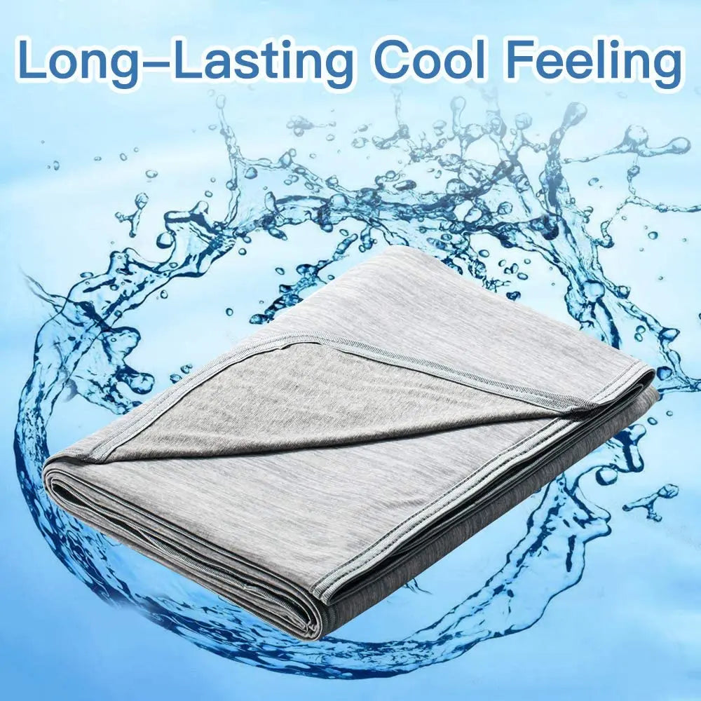 couverture rafraichissante double couche rayures horizontales toucher frais absorption thermique été portable moderne adultes