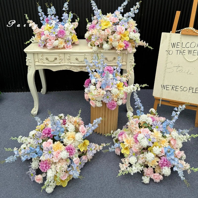 décoration intérieure fleurs artificielles soie rose décoration mariage anniversaire baby shower extérieur floral