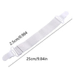 attaches coussin blanc clips simples ruban organisation literie maison élastique fixations chambre housse matelas