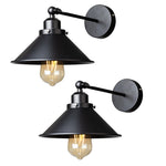 lampe murale industrielle noire réglable vintage E27 flux lumineux étude chambre salon