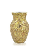 vase décoration intérieure moderne mosaïque multicolore doré argenté table chambre entree