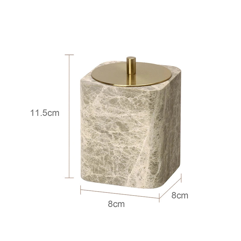 ensemble bain marbre moderne distributeur savon boîte mouchoirs pot crème dentifrice plateau oval brosse