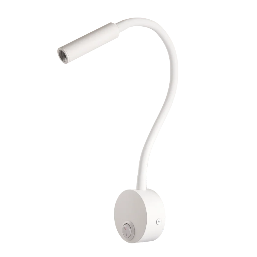 lampe murale led noire ronde moderne minimaliste interrupteur câble électrique