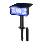lampe solaire noire led 49 diodes ip65 moderne extensible adjustable tringle