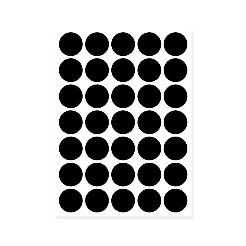autocollants ronds multicolores 100 pièces stickers adhésifs décoration moderne minimaliste