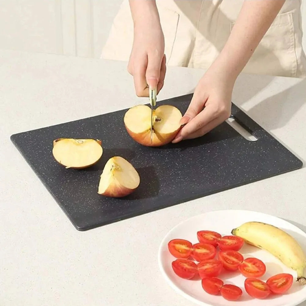 planches découper anti bactérienne anti moisissure noir texture granulée moderne double face antidérapante poignée