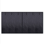 rideau porte garage gris quilted moderne clips sommet isolation thermique