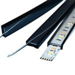 tube silicone noir transparent ruban led ws2811 ws2812 protection étanche adhésif