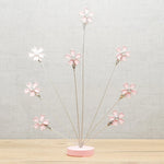 porte photos décoration floral rose argenté clips métalliques intérieur chic émaillé opalescent