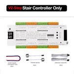 contrôleur d'éclairage led escalier détecteur mouvement pir blanc moderne adhésif 32 canaux 400w 12v