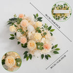 guirlande fleurs artificielles roses pivoines mariage anniversaire arches décorations extérieures romantiques classiques