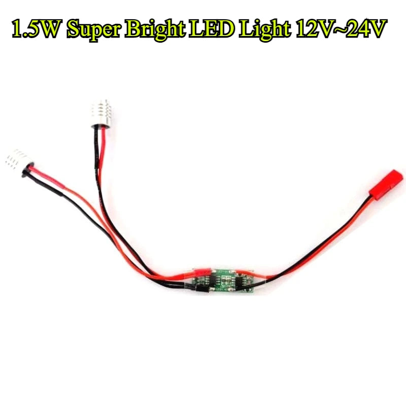 projecteur led super lumineux 12v 24v jst plug vert rouge blanc drone quadcopter