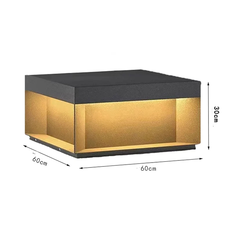 lampe solaire led moderne clôture extérieure noir mat étanche 249 flux lumineux 11w 3mètres