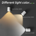 spot led pliable blanc moderne salon chambre salle bain maison intérieur