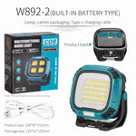 torche rechargeable usb portable lampe poche bleu moderne résistante chocs clip lumiere intense camping