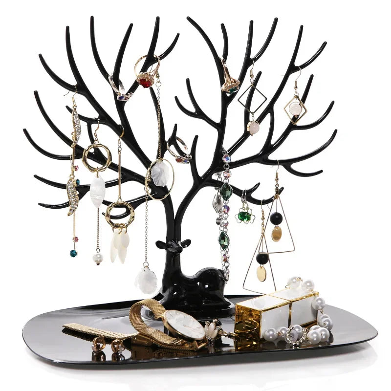 support bijoux arbre branches naturelles clips boucles oreilles bracelets colliers pendentifs montres moderne minimaliste