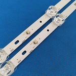 barres lumineuses led blancs modernes connecteurs électriques kit 2pcs 1tv 568mm 72mm 12mm