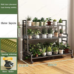 étagère roulettes blanc moderne niveaux support plantes intérieur extérieur assemblage métal