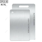 planche découper acier inoxydable lisse moderne poignées intégrées argenté utilitaire double face qualité alimentaire