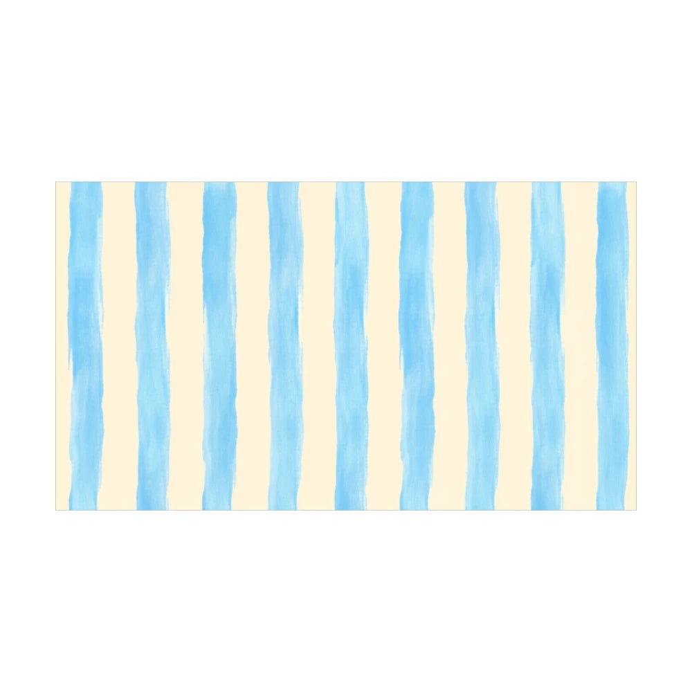 nappe rectangulaire rayée bleue moderne maison fêtes mariages extérieur polyester