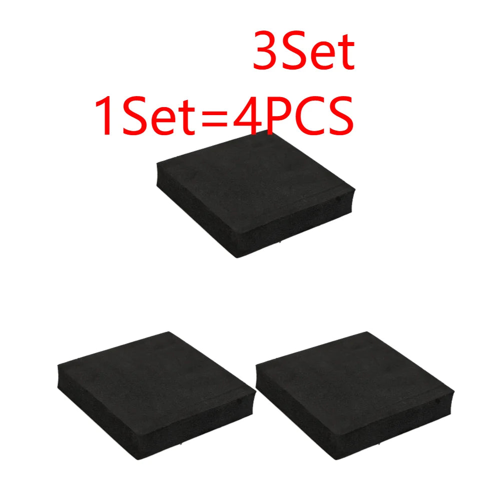 anti vibration pad noir pratique 100x100x20mm résistant antidérapant tapis protection meuble sol