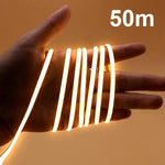 ruban led flexible blanc chaud 3000k 50m adhésif moderne 12v 50000h led cob