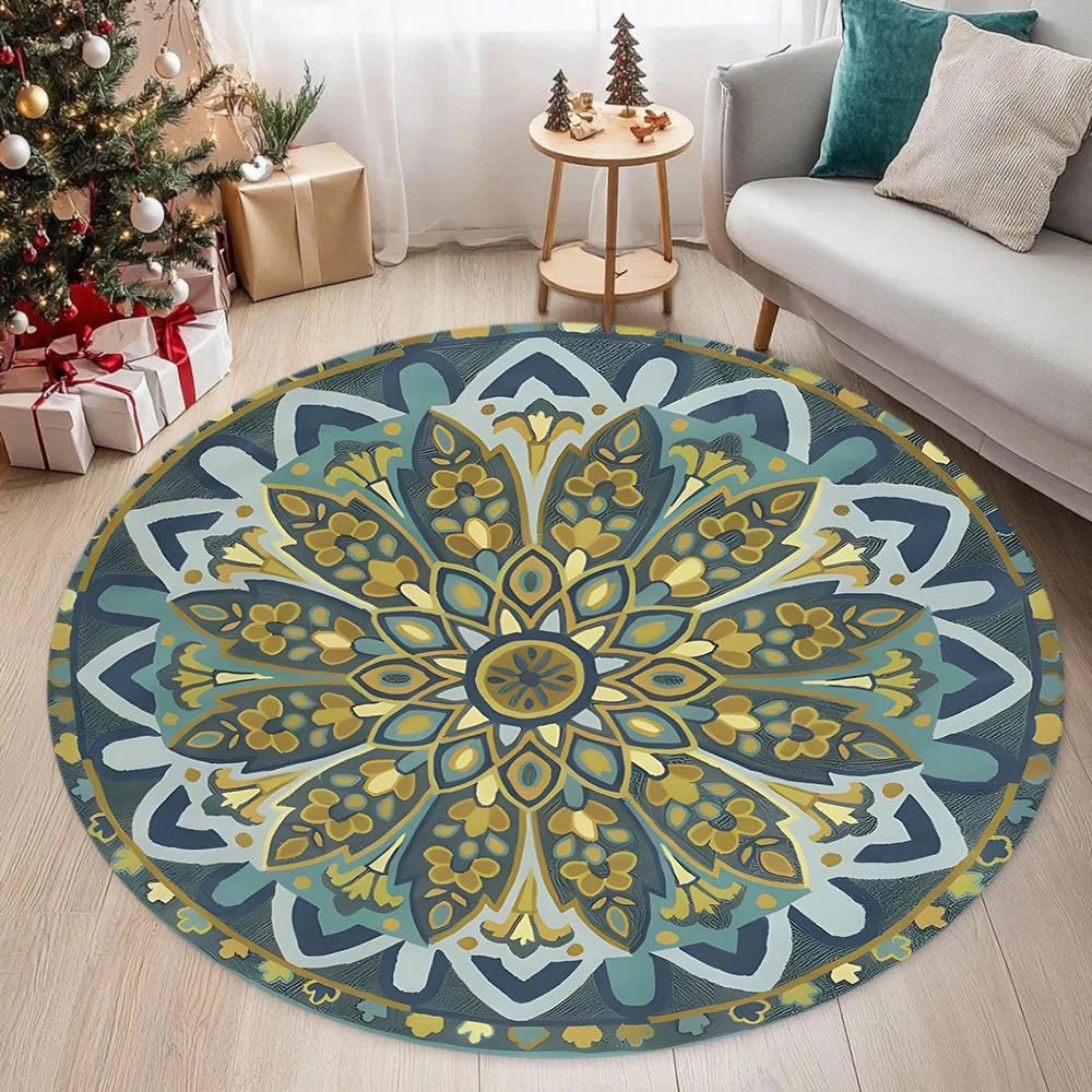 tapis moderne géométrique noir marron beige antidérapant intérieur extérieur 40x40 80x80 120x120 cm