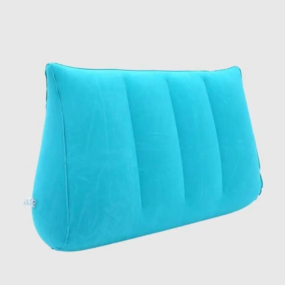 coussin gonflable velours bleu marine noir mousse mémoire forme rectangulaire literie confort aiguille triangle
