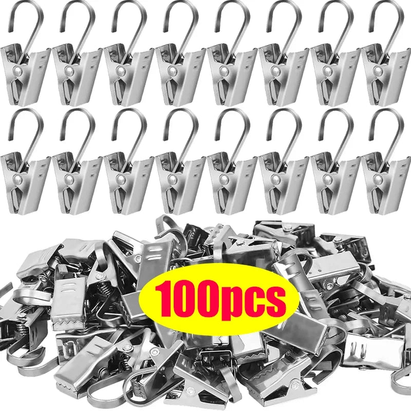 clips rideau acier inoxydable moderne 100 pieces 10 pieces 20 pieces 30 pieces 50