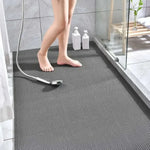 tapis sol pvc gris antidérapant maille moderne cuisine salle bain maison imperméable