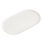assiettes ovales silicone blanc beige moderne minimaliste empilables multifonctionnelles nhà bếp