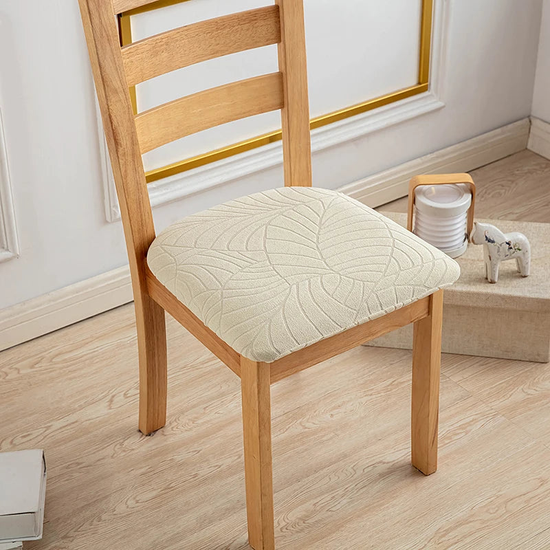 coussin chaise beige imprimé feuille moderne adhésif polyestere elasthanne usage mariage banquete