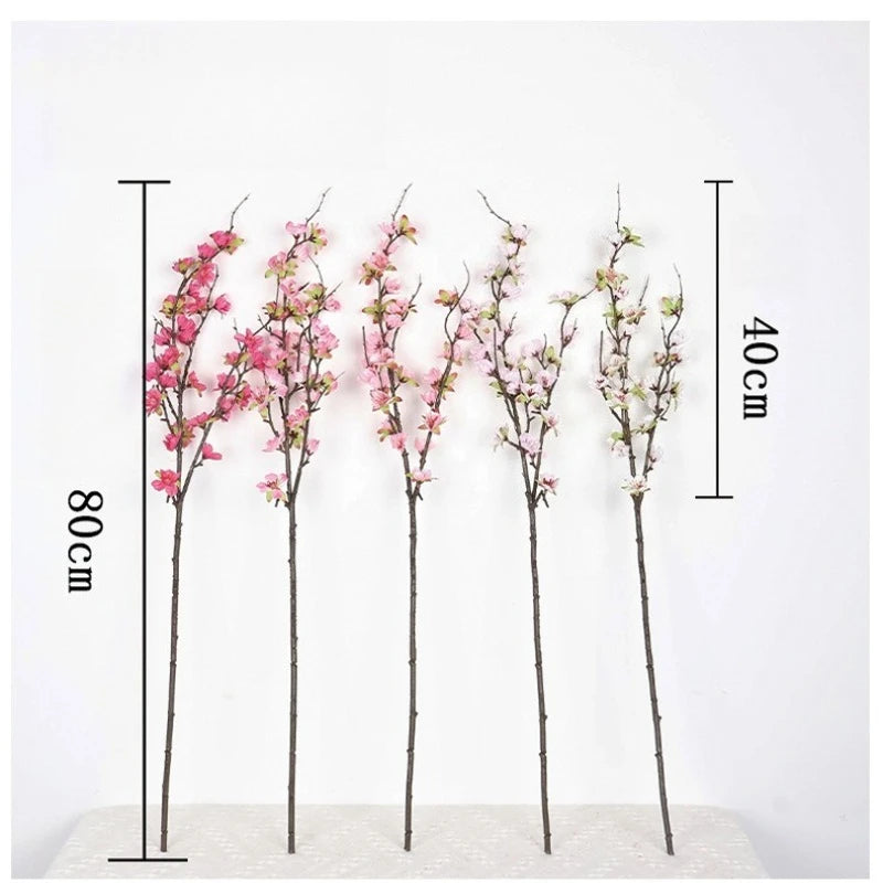 décoration mariage branches fleurs prunier roses soie intérieur anniversaire baby shower