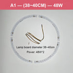 lampe led circulaire blanc moderne adhésive magnets connecteurs 45cm 30cm 41cm led haute puissance