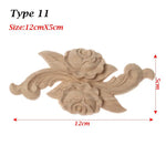 appliques murales bois sculptées fleurs détaillées artisanal baroque naturel moderne