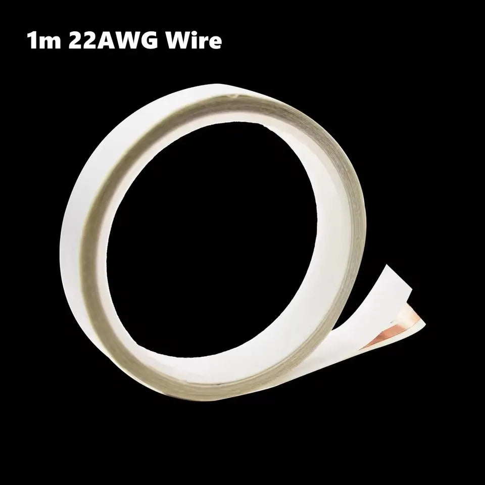 câble plat électrique caché audio led cœurs cuivre pur adhésif 10m 17awg 22awg