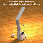 lampe led rechargeable blanc moderne sans ombre interrupteur tactile horloge veilleuse étude