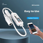 contrôleur led wifi blanc moderne connecteur qr code app alexa google