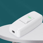 interrupteur mural blanc moderne fixation bouton vert prise électrique plastique