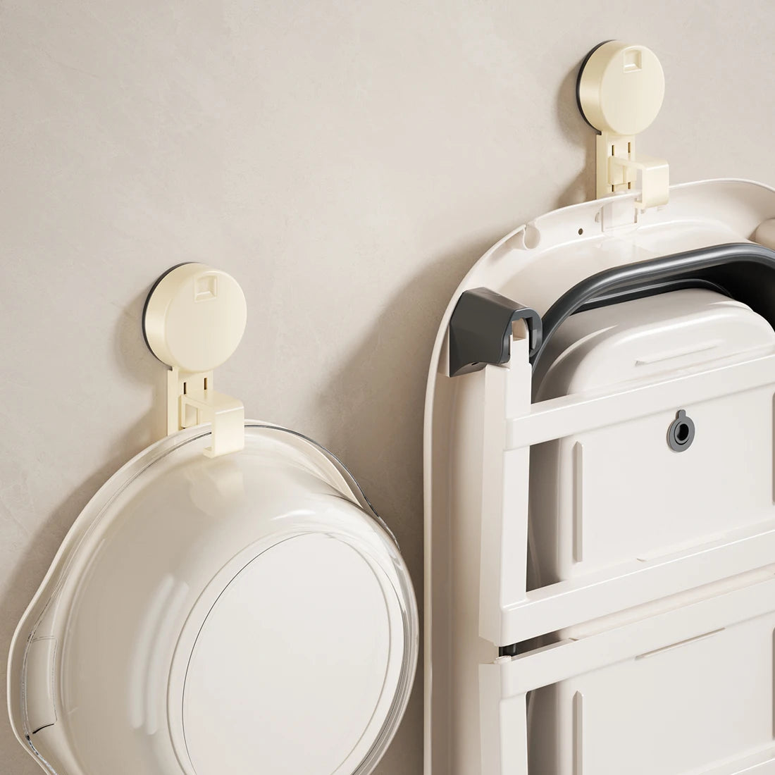 porte serviettes mural gris moderne serviette bac déchets corbeille rangement panier cuisine planche découpe